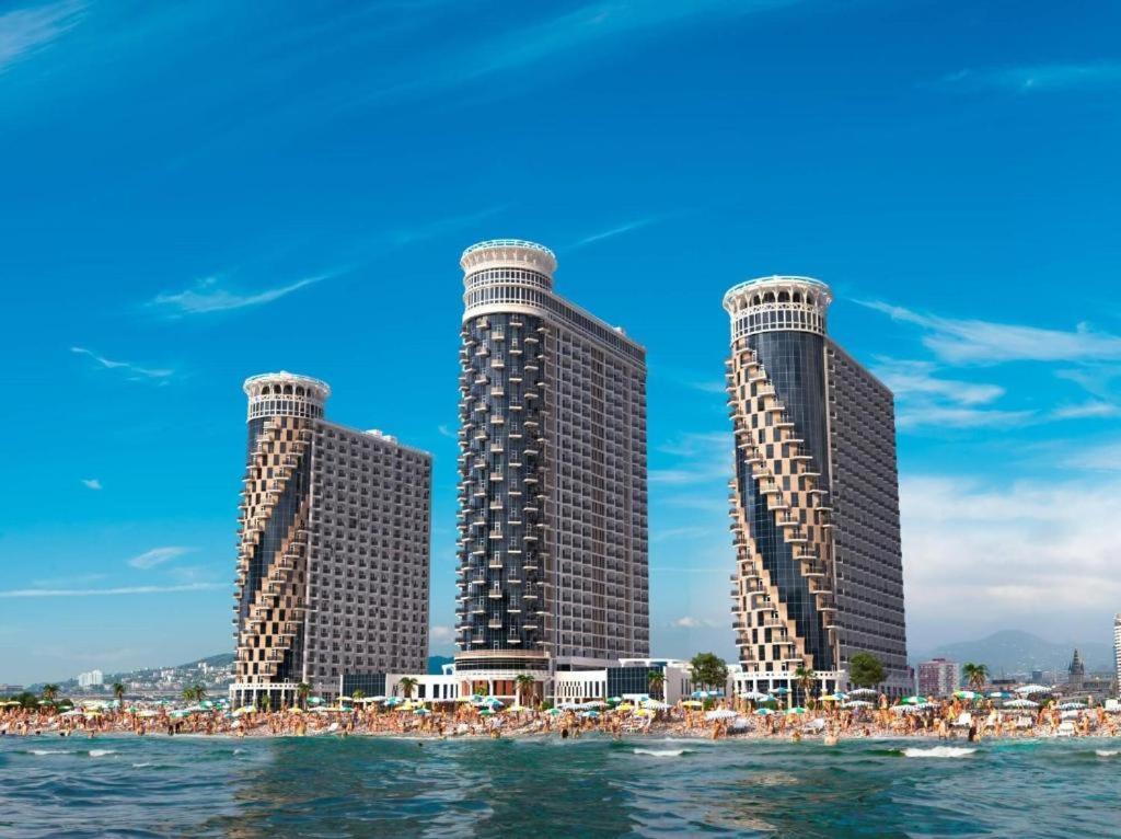 Apartment In Orbi Sea Tower For Rent Batumi Bagian luar foto